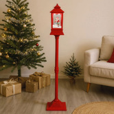 Modern Collective Barlow Snowman &amp; Santa LED Christmas Lamp Post