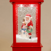 Modern Collective Barlow Snowman &amp; Santa LED Christmas Lamp Post