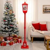 Modern Collective Dalton Santa on Chimney LED Christmas Lamp Post
