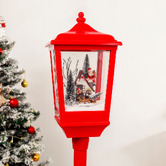 Modern Collective Dalton Santa on Chimney LED Christmas Lamp Post
