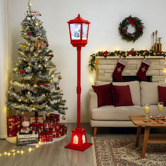 Modern Collective Dalton Santa on Chimney LED Christmas Lamp Post