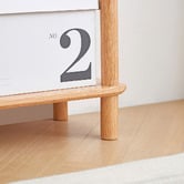Modern Collective Alex 4 Tier American Oak Wood Display Shelf