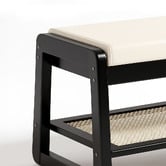 Modern Collective Iris Bamboo Shoe Storage Bench