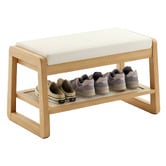 Modern Collective Iris Bamboo Shoe Storage Bench