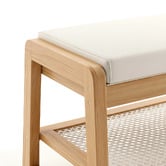 Modern Collective Iris Bamboo Shoe Storage Bench