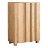 Modern Collective Corbin 2 Door Oak Wood Shoe Cabinet