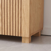 Modern Collective Corbin 2 Door Oak Wood Shoe Cabinet