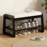 Modern Collective Iris Bamboo Shoe Storage Bench