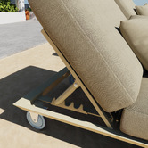 Modern Collective Bailar Aluminium Alloy Single Sun Lounge