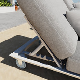 Modern Collective Bailar Aluminium Alloy Single Sun Lounge