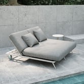Modern Collective Bailar Aluminium Alloy Double Sun Lounge