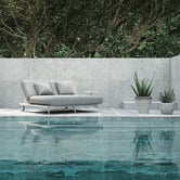 Modern Collective Bailar Aluminium Alloy Double Sun Lounge