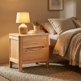 Modern Collective Portillo Oak Wood Bedside Table