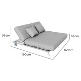 Modern Collective Bailar Aluminium Alloy Double Sun Lounge