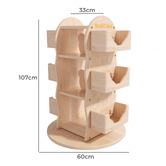 Modern Collective Kids' Ryuan Rubberwood Rotating Bookcase