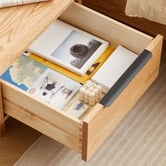 Modern Collective Ishani American Oak Wood Bedside Table