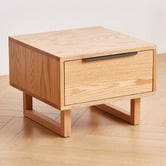 Modern Collective Ishani American Oak Wood Bedside Table