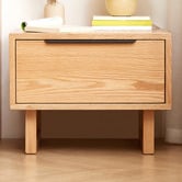 Modern Collective Ishani American Oak Wood Bedside Table
