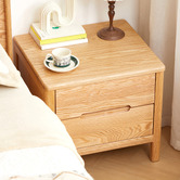 Modern Collective Maren American Oak Wood Bedside Table