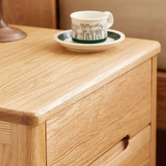 Modern Collective Maren American Oak Wood Bedside Table