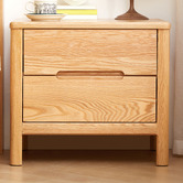 Modern Collective Maren American Oak Wood Bedside Table