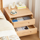 Modern Collective Suri American Oak Wood Bedside Table