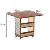 Modern Collective Harlow Foldable Bamboo Kitchen Trolley