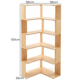 Modern Collective Orion Bamboo Corner Shelf