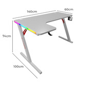 Modern Collective Griffin RGB Gaming Desk