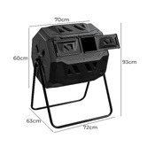 Modern Collective Max Dual Chamber Compost Bin