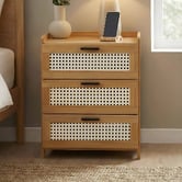Modern Collective Blanche Bamboo Bedside Table