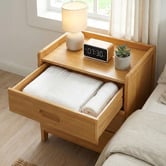 Modern Collective Bianca Bamboo Bedside Table