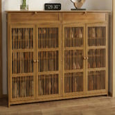 Modern Collective Ollie 4 Door Bamboo Shoe Storage Cabinet