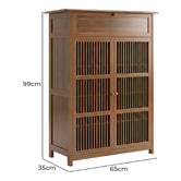 Modern Collective Ollie 2 Door Bamboo Shoe Storage Cabinet