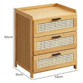 Modern Collective Blanche Bamboo Bedside Table