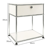 Modern Collective Murphy Steel Bedside Table