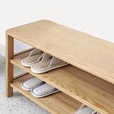 Modern Collective Lulu Oak Wood Shoe Storage Bench