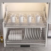 Modern Collective Colby Stainless Steel Pull-Down Dish Rack