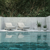 Modern Collective Bailar Aluminium Alloy Single Sun Lounge
