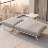 Modern Collective Bailar Aluminium Alloy Single Sun Lounge