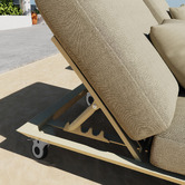 Modern Collective Bailar Aluminium Alloy Single Sun Lounge
