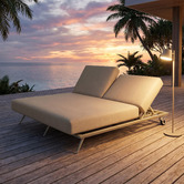Modern Collective Bailar Aluminium Alloy Double Sun Lounge
