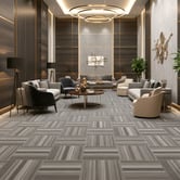 Modern Collective Greco 500 x 500mm Grey Square Carpet Tiles