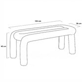 Modern Collective Bold Replica Ottoman Bench