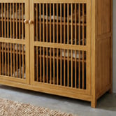 Modern Collective Ollie 2 Door Bamboo Shoe Storage Cabinet