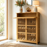 Modern Collective Ollie 2 Door Bamboo Shoe Storage Cabinet
