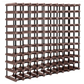 Grafton Home Goods Colton 110 Bottle Mahogany Wood Wine Rack