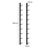 Grafton Home Goods Malphis 9 Bottle Wall Mounted Wine Rack