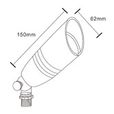 Greenskeeper Lighting Orion Brass Garden Spike Light