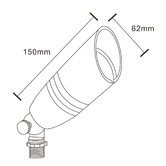 Greenskeeper Lighting Orion Brass Garden Spike Light
